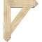 Ekena Millwork Traditional Arts and Crafts Rough Sawn Bracket w/ Offset Brace, Douglas Fir, 8"W x 30"D x 36"H BKT0806X30X36TRA03RDF - alternate 3
